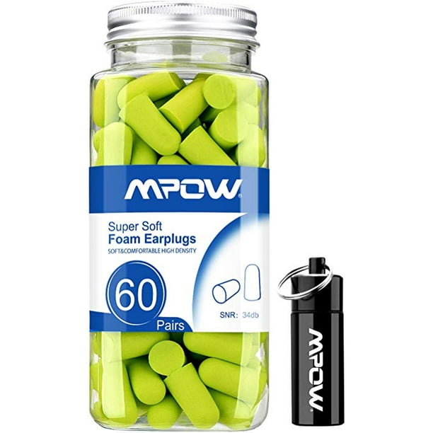 4 Pairs Ear Plugs Memory Soft Foam Sleep Travel Noise Reducer Protectors Earplug